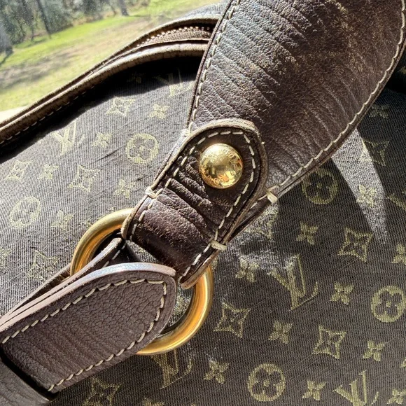 Louis Vuitton Dark Brown Monogram Denim Hobo Idylle - Picture 7 of 10